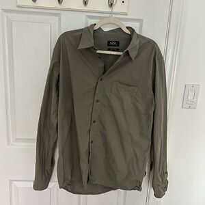 A.P.C. Clément Shirt in color Khaki - worn once